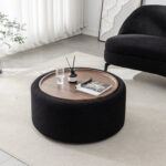 Pietsch Round Coffee Table with Storage - Chic Decora