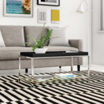 Planas 34.75″ Coffee Table with Shelf and Removable Trays - Chic Decora