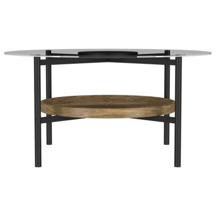 Quantasha Glass Top Coffee Table - Chic Decora