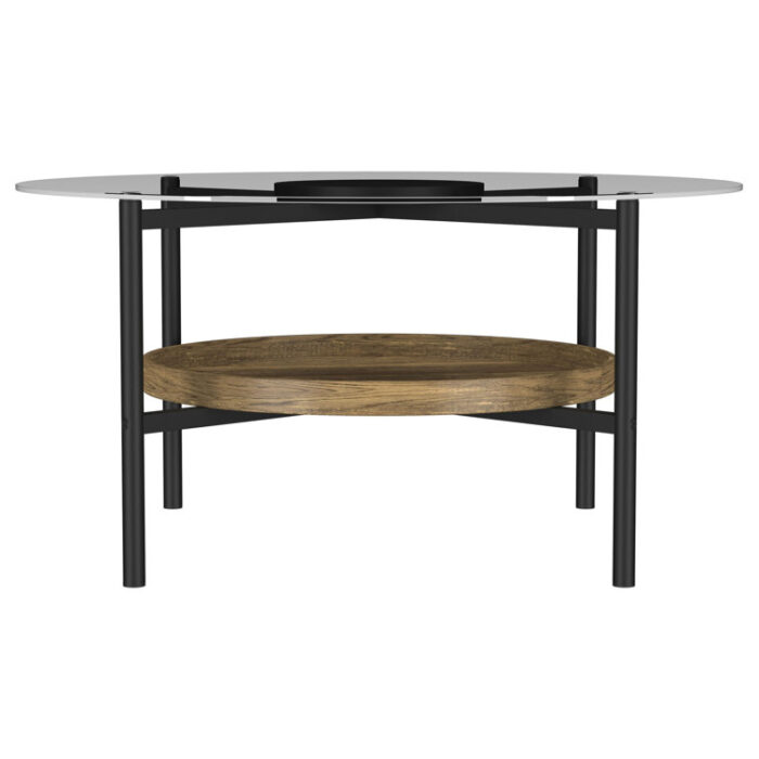 Quantasha Glass Top Coffee Table - Chic Decora