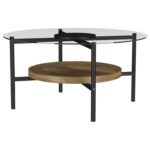 Quantasha Glass Top Coffee Table - Chic Decora