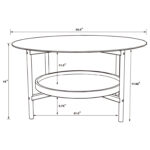 Quantasha Glass Top Coffee Table - Chic Decora