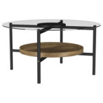 Quantasha Glass Top Coffee Table - Chic Decora