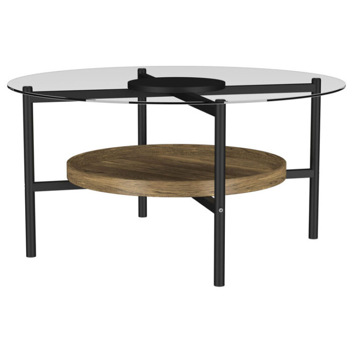 Quantasha Glass Top Coffee Table - Chic Decora