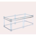 Quentine Glass Top Coffee Table - Chic Decora