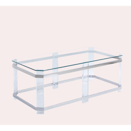 Quentine Glass Top Coffee Table - Chic Decora