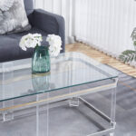 Quentine Glass Top Coffee Table - Chic Decora