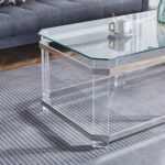 Quentine Glass Top Coffee Table - Chic Decora