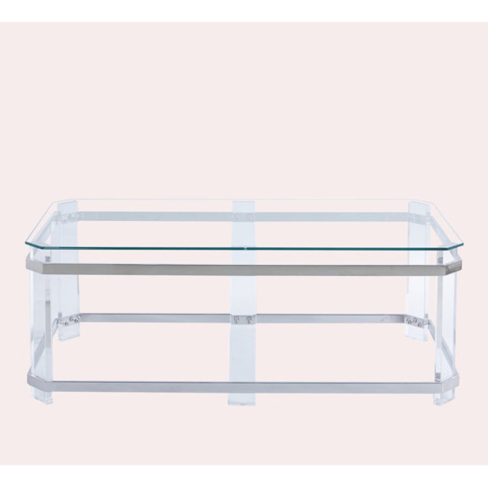 Quentine Glass Top Coffee Table - Chic Decora