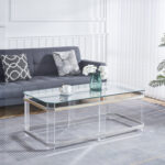 Raymund Glass Top Coffee Table - Chic Decora