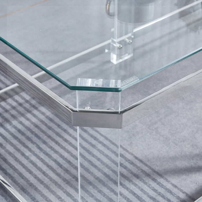 Raymund Glass Top Coffee Table - Chic Decora