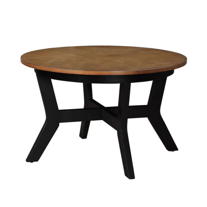 Round Wooden Coffee Table - Chic Decora