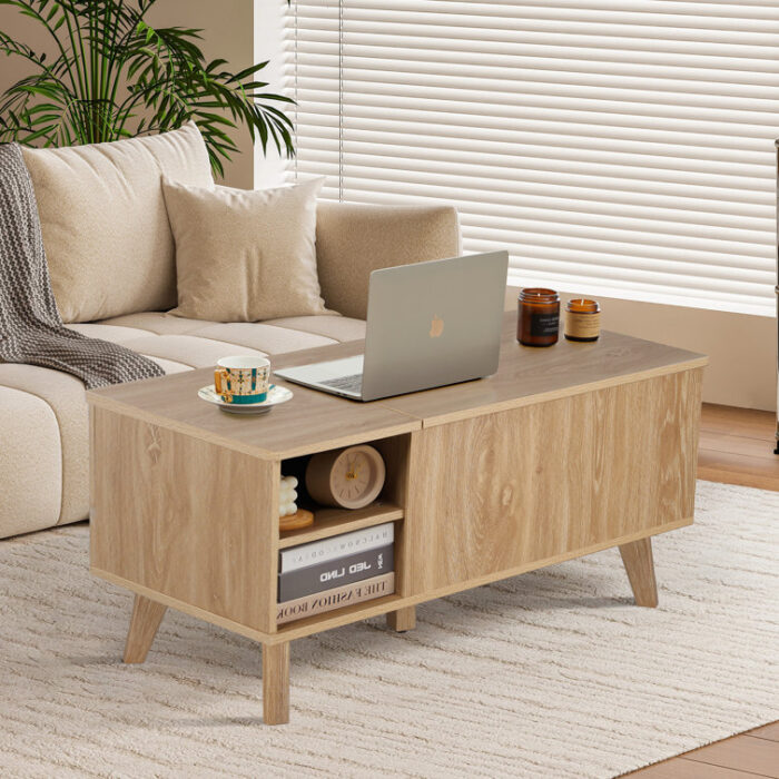 Saltash Lift Top Coffee Table with Storage - Chic Decora