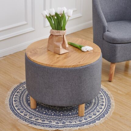 Sauget Solid Wood Coffee Table - Chic Decora