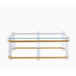 SelenÂ Â Glass Top Coffee Table - Chic Decora