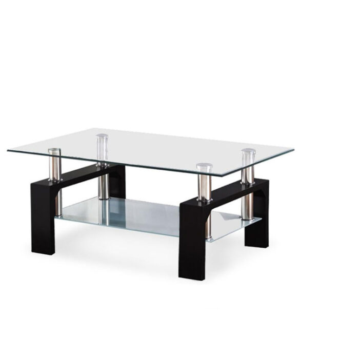 Semon Glass Top Coffee Table - Chic Decora