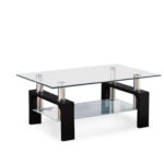 Semon Glass Top Coffee Table - Chic Decora