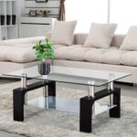 Semon Glass Top Coffee Table - Chic Decora