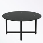 Sereya Glass Top Single Coffee Table - Chic Decora