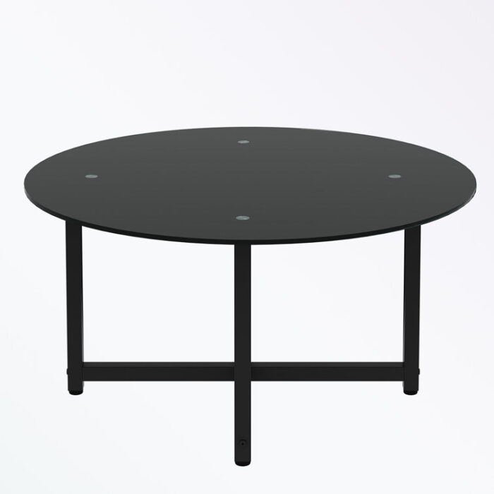 Sereya Glass Top Single Coffee Table - Chic Decora