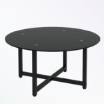 Sereya Glass Top Single Coffee Table - Chic Decora