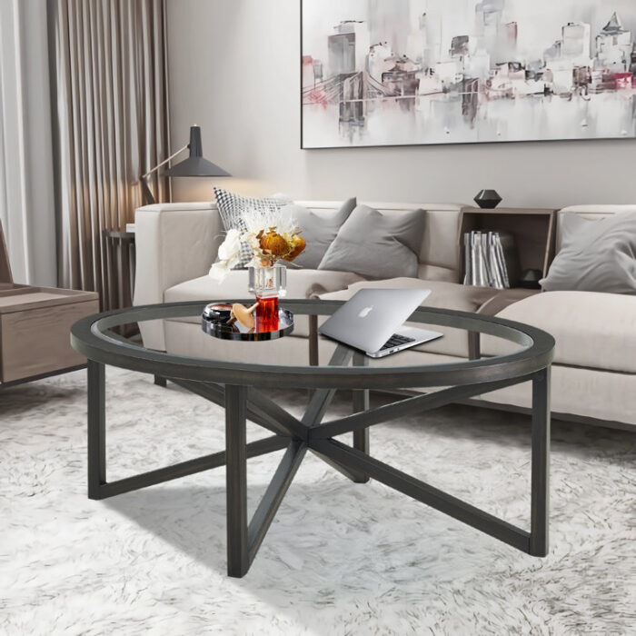 Sharleez Solid Wood Coffee Table - Chic Decora