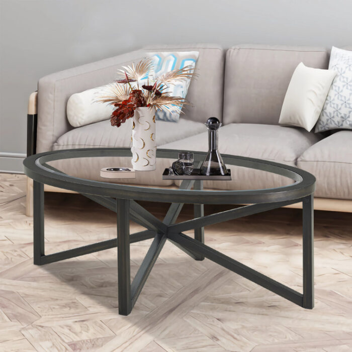 Sharleez Solid Wood Coffee Table - Chic Decora