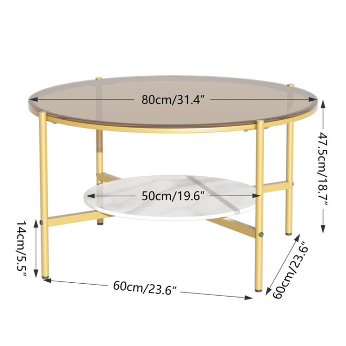 Shontoya Glass Top Coffee Table - Chic Decora