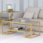 Shumake Glass Top Coffee Table - Chic Decora