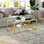 Laith Glass Top Coffee Table - Chic Decora