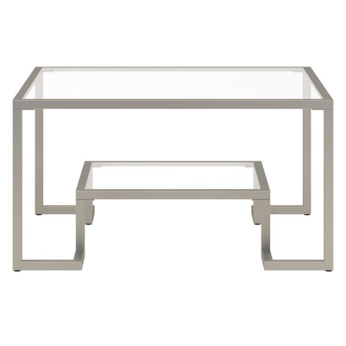 Shumake Glass Top Coffee Table - Chic Decora