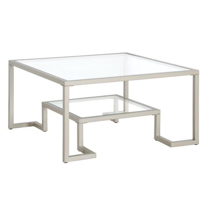 Shumake Glass Top Coffee Table - Chic Decora