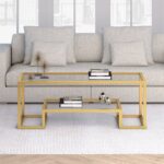 Shumake Glass Top Coffee Table - Chic Decora