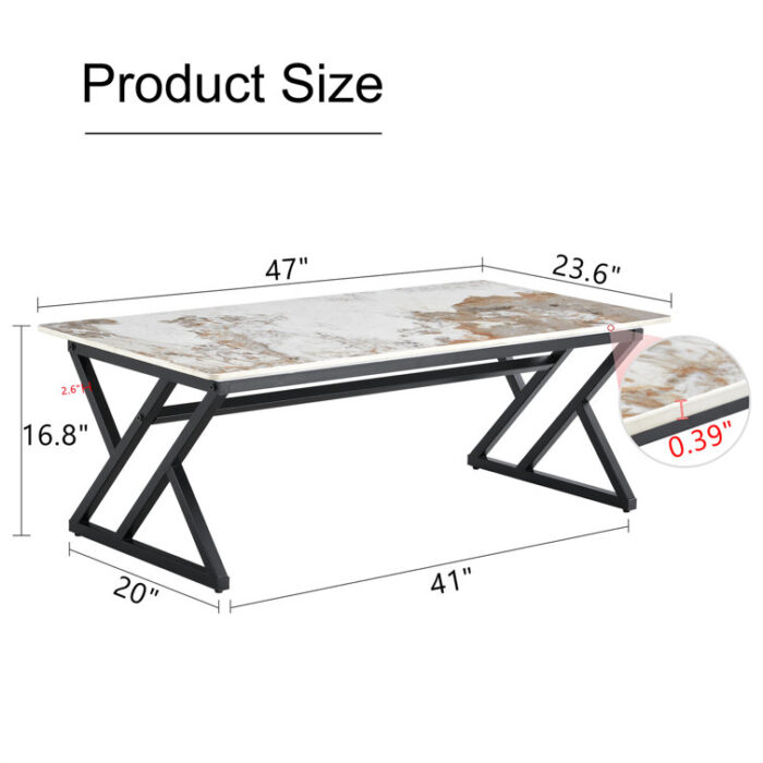 Single Coffee Table - Chic Decora