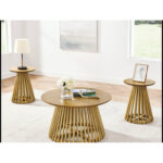 Solid Wood Top Single Coffee Table - Chic Decora