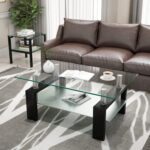 Spedding Glass Top Coffee Table - Chic Decora