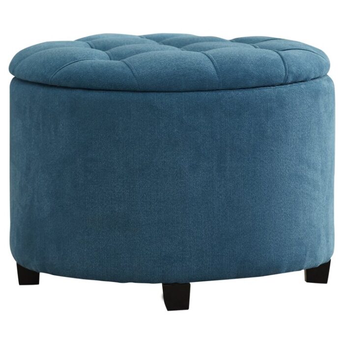 Sumava Upholstered Storage Ottoman - Chic Decora