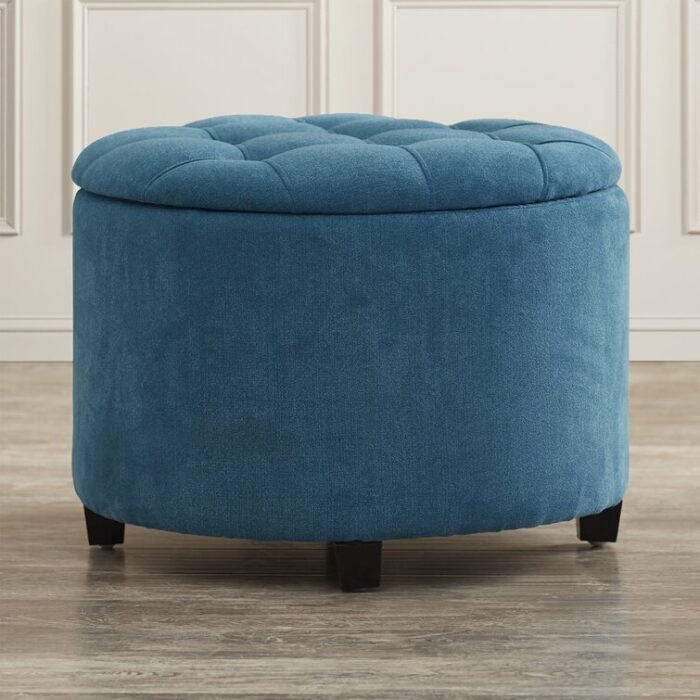 Sumava Upholstered Storage Ottoman - Chic Decora