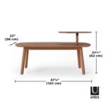 Swivo Solid Wood Coffee Table - Chic Decora