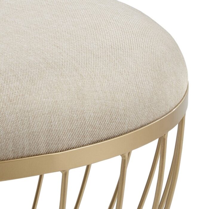 Talbotton Upholstered Ottoman - Chic Decora