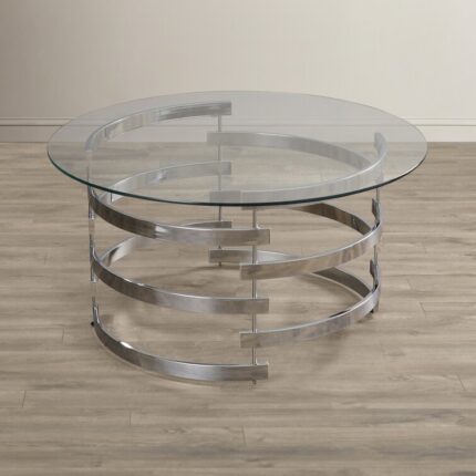 Telly Glass Top Coffee Table - Chic Decora