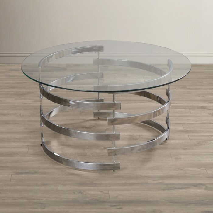 Telly Glass Top Coffee Table - Chic Decora