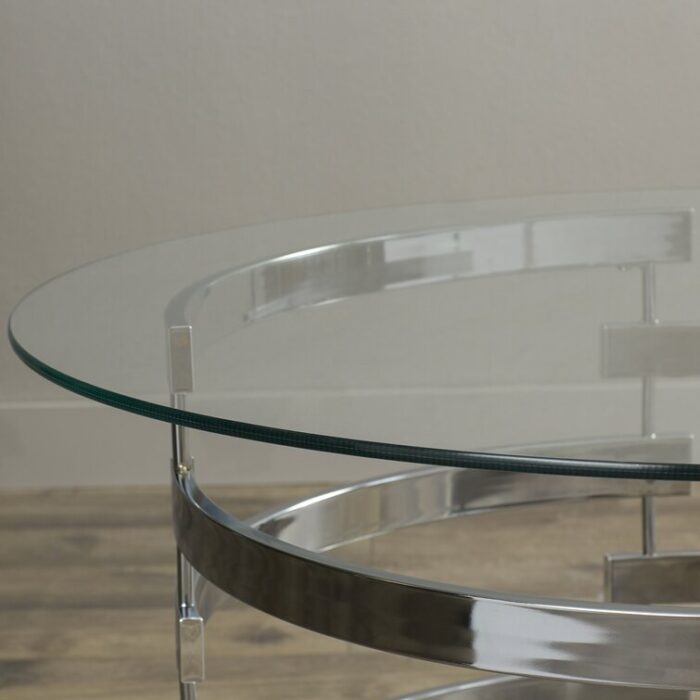 Telly Glass Top Coffee Table - Chic Decora