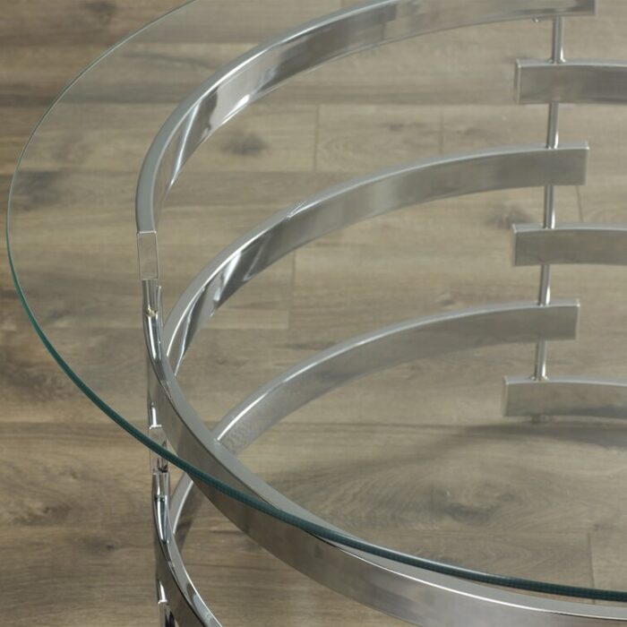 Telly Glass Top Coffee Table - Chic Decora