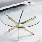 Tenoch Glass Top Coffee Table - Chic Decora