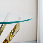 Tenoch Glass Top Coffee Table - Chic Decora