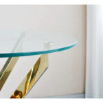 Tenoch Glass Top Coffee Table - Chic Decora