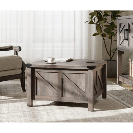 Tunstall Solid Wood Top Coffee Table - Chic Decora