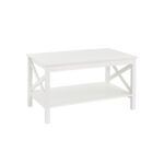 X-Frame Furniture 4 Legs Coffee Table with Storage - Chic Decora