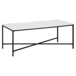 Xane 48″ Steel Coffee Table - Chic Decora